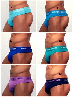 Комплект из 5 мужских трусов стрингов с широким поясом Romeo Rossi Thongs распродажа